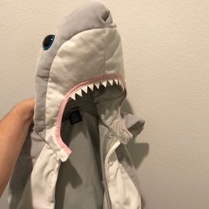 Super cute plush shark costume